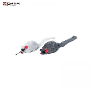اسباب بازی گربه طرح موش در دو رنگ