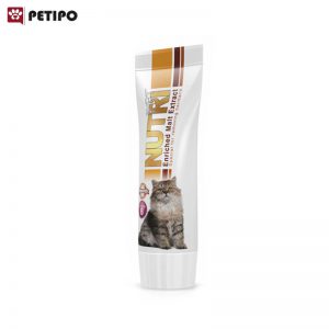 عصاره مالت گربه دفع کننده گلوله های مو نوتری (Nutri Anti Hairball Malt Paste) وزن 80 گرم