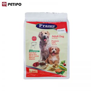 غذاي خشک سگ 0مینی ادالت طعم بیف پرامی (Pramy Mini Adult Dog Food) وزن 1.5 کیلوگرم