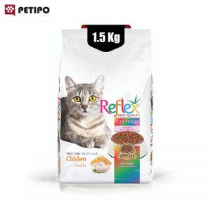 غذای خشک گربه مولتی کالر رفلکس در وزن 1.5 کیلوگرم