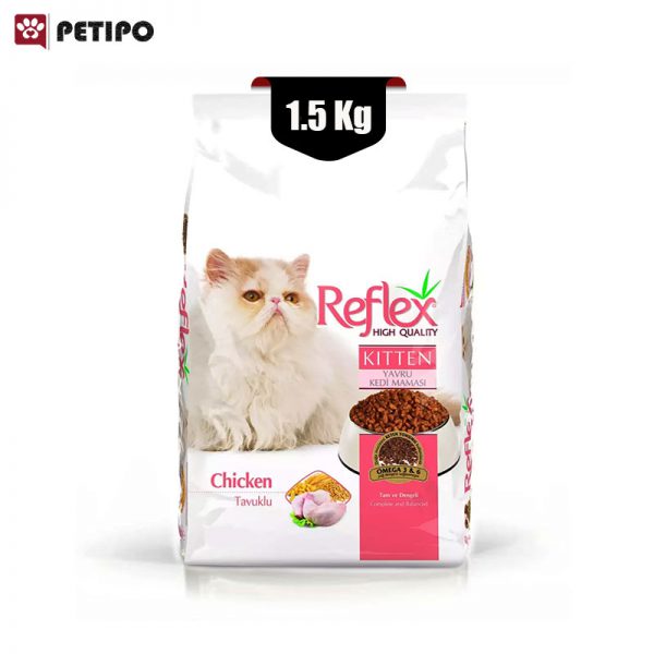 غذای خشک گربه کیتن رفلکس با طعم مرغ در وزن 1.5 کیلوگرم
