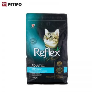 غذای خشک گربه عقیم شده رفلکس پلاس با طعم ماهی وزن 1.5 کیلوگرم-01