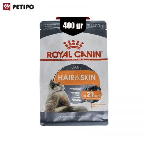 غذای خشک گربه مخصوص پوست و مو رویال کنین (Royal Canin Cat Hair and Skin) وزن 400 گرم