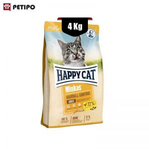 غذای خشک گربه مینکاس هربال هپی کت (Happy Cat Minkas Hairball Control) وزن 4 کیلوگرم