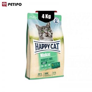 غذای خشک گربه مینکاس پرفکت میکس هپی کت (Happy Cat Minkas Perfect Mix) وزن 4 کیلوگرم