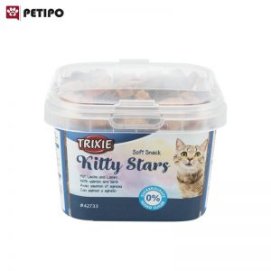 تشویقی بچه گربه طعم سالمون و بره تریکسی (Trixie Soft Snack Kitty Stars) وزن ۱۴۰ گرم