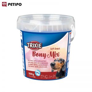 تشویقی نرم سگ با طعم بره و گوساله تریکسی (Trixie Soft Snack Bony Mix) وزن 500 گرم