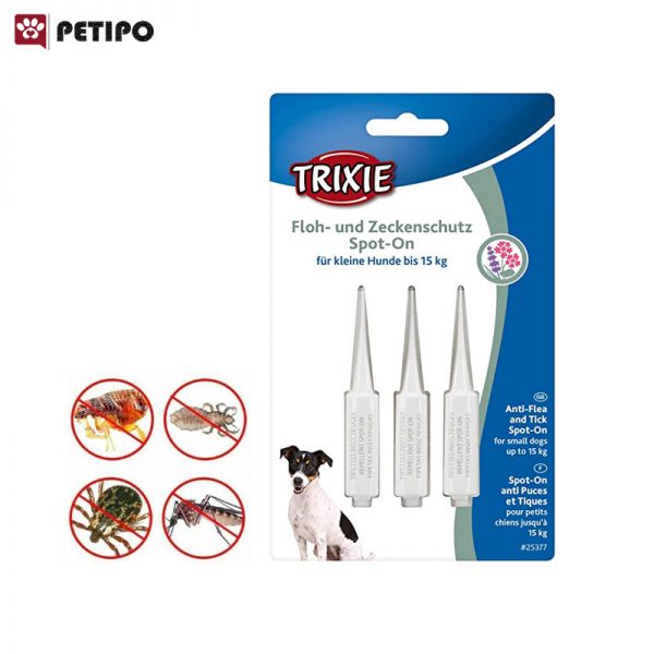قطره ضد کک و کنه سگ نژاد کوچک تریکسی (Trixie Spot-On Flea and Tick Protection)