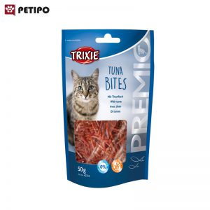 تشویقی خلالی گربه طعم ماهی تن تریکسی (Trixie Tuna Bites) وزن 50 گرم