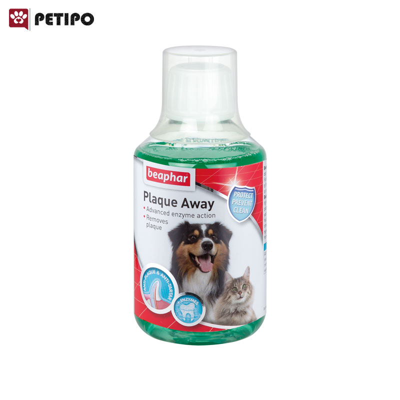 محلول دهان شویه خوراکی سگ و گربه بیفار (Beaphar Plaque Away) حجم 250 میلی متر 1 شویه خوراکی سگ و گربه بیفار Beaphar Plaque Away حجم 250 میلی متر