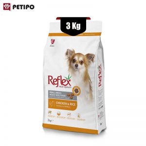 غذای خشک سگ نژاد کوچک طعم مرغ رفلکس (Reflex High Quality Mini Small Adult) وزن 3 کیلوگرم