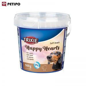 تشویقی نرم سگ طعم گوشت بره تریکسی (Trixie Soft Snack Happy Hearts) وزن 500 گرم
