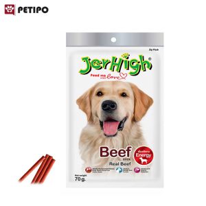 تشویقی مدادی سگ طعم بیف جرهای (JerHigh Beef) وزن 70 گرم