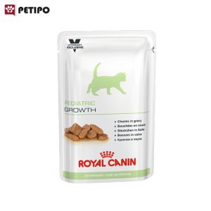 غذای پوچ بچه گربه بالای چهار ماه رویال کنین (Royal Canin VCN Pediatric Growth Pouch) وزن 85 گرم