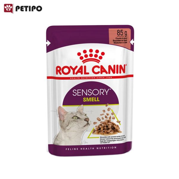 غذای پوچ گربه بد غذا سنسوری اسمل رویال کنین (Royal Canin Sensory Smell In Gravy) وزن 85 گرم