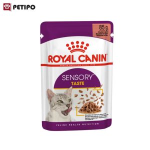 غذای پوچ گربه بد غذا سنسوری تیست رویال کنین (Royal Canin Sensory Taste In Gravy) وزن 85 گرم