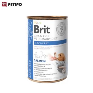 غذای کنسرو سگ و گربه ریکاوری بریت (Brit grain free Veterinary Diet Dog Recovery Can) وزن 400 گرم