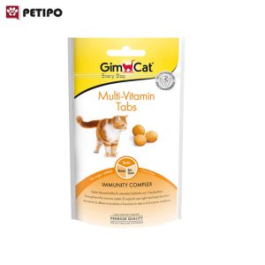 قرص مولتی ویتامین تقویت سیستم ایمنی گربه جیم کت (GimCat Multi-Vitamin Tabs) وزن 40گرم