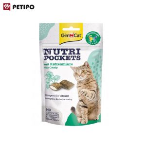 تشویقی گربه با طعم کت نیپ جیم کت (Nutri Pockets with Catnip and Multi-Vitamin) وزن 60 گرم