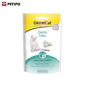 قرص مراقبت از دندان گربه با نعناع جیم کت (GimCat Denta Tabs) وزن 40 گرم
