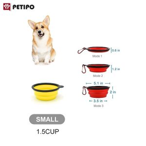 Dog and cat travel food and water container