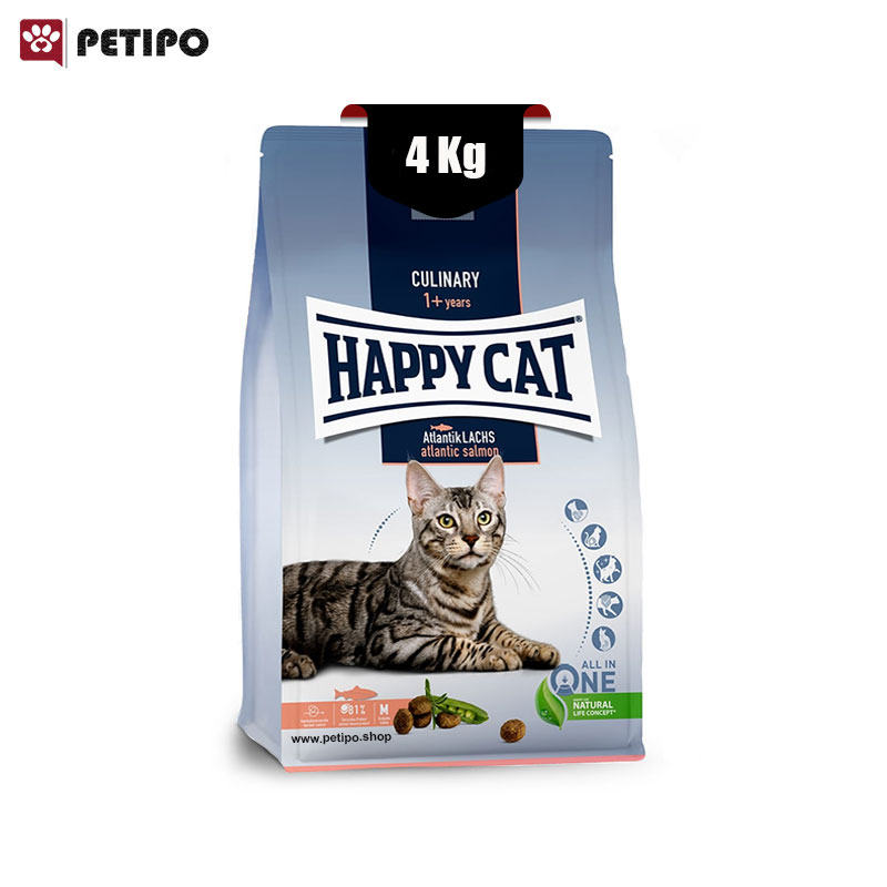 گربه بالغ طعم ماهی قزل آلا هپی کت Happy Cat Culinary Atlantic Salmon وزن 4کیلوگرم