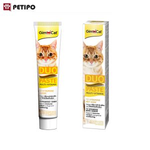 خمیر مولتی ویتامین گربه طعم پنیر جیم کت (GimCat Multi-Vitamin Duo Paste) وزن 50 گرم