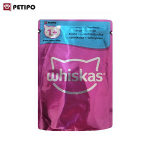 غذای پوچ گربه بالغ با طعم تن ویسکاس (Whiskas Tuna Pouch) وزن 85 گرم