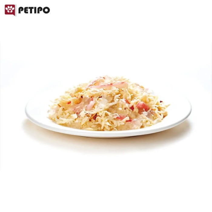 پوچ گربه طعم مرغ و خرچنگ ونپی (Wanpy Retort Pouch Chicken & Crab for Cats) وزن 85 گرم - Image 2