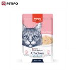پوچ گربه طعم مرغ و میگو ونپی (Wanpy Retort Pouch Chicken & Shrimp for Cats) وزن 85 گرم