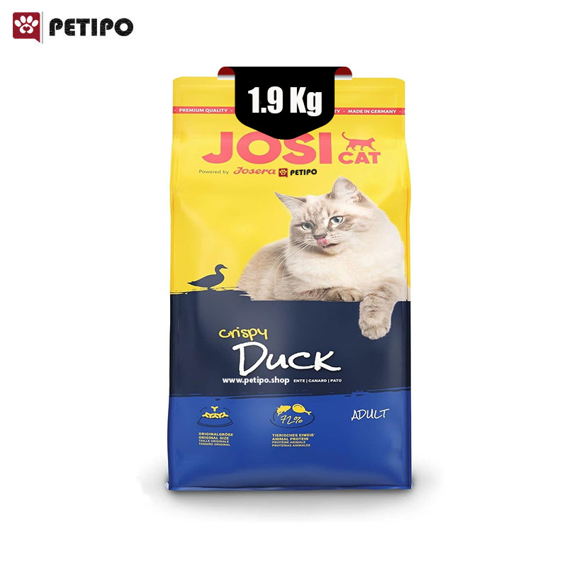 غذای-خشک-گربه-بالغ-طعم-اردک-جوسی-کت-جوسرا-Josera-Josicat-Crispy-Duck-وزن-1.9-کیلوگرم-1.jpg غذای خشک گربه بالغ طعم اردک جوسی کت جوسرا (Josera Josicat Crispy Duck) وزن 1.9 کیلوگرم - Image 1