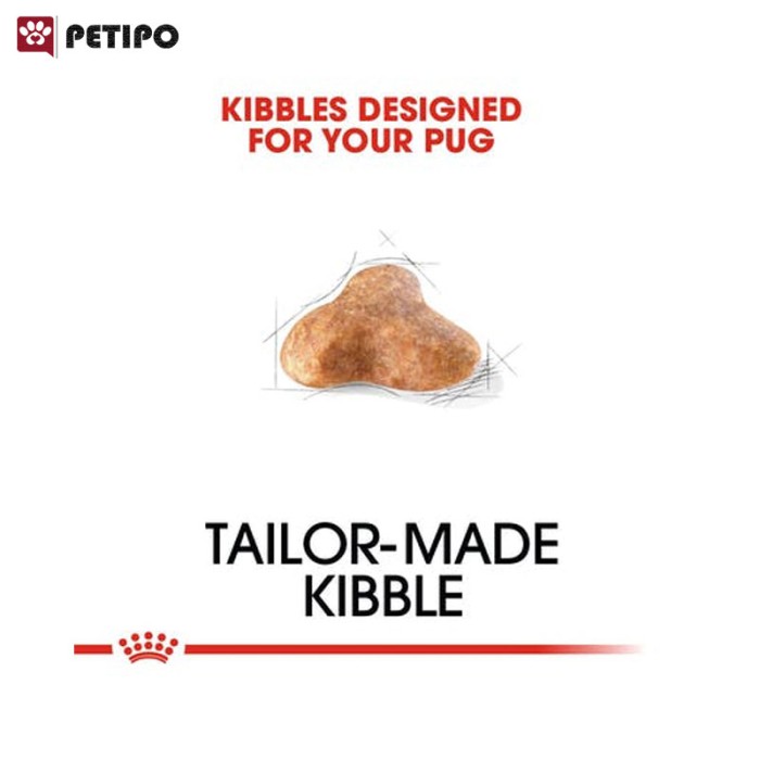 غذای خشگ توله سگ پاگ پاپی رویال کنین (Royal Canin Dog Pug Puppy) وزن 1.5 کیلوگرم - Image 2
