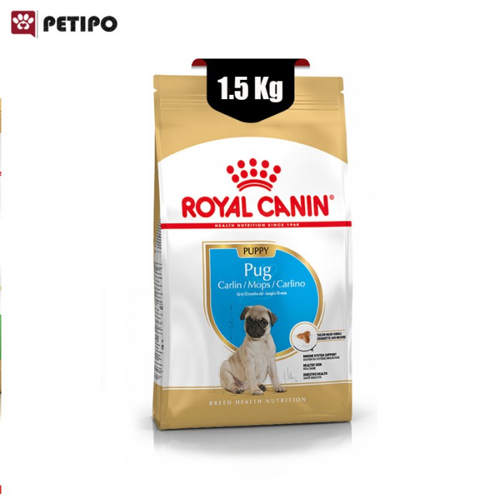 غذای خشگ توله سگ پاگ پاپی رویال کنین (Royal Canin Dog Pug Puppy) وزن 1.5 کیلوگرم - Image 5
