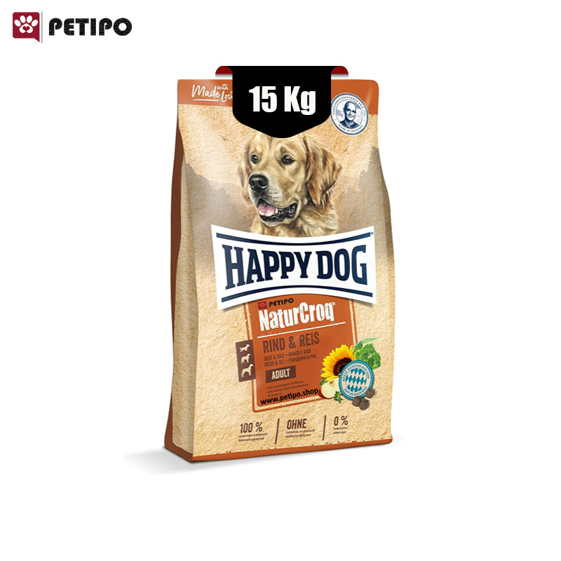خشک-سگ-بالغ-طعم-بیف-نیچرکراک-هپی-داگ-Happy-Dog-Naturcroq-Beef-Rice-وزن-15-کیلوگرم-1.jpg غذای خشک سگ بالغ طعم بیف نیچرکراک هپی داگ (Happy Dog Naturcroq Beef & Rice) وزن 15 کیلوگرم - Image 1