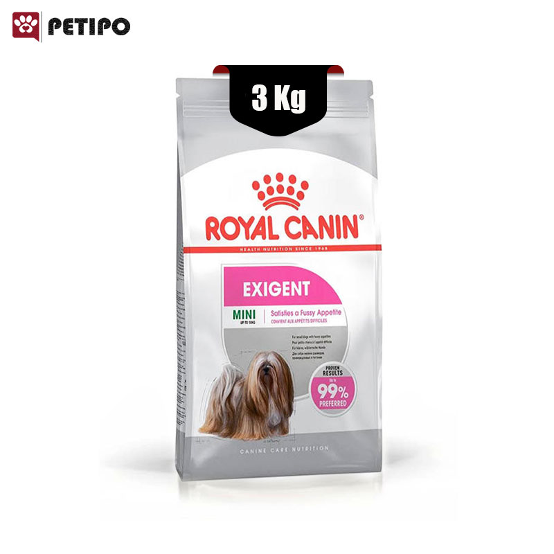 خشک سگ مینی اگزیجنت رویال کنین Royal Canin Mini Exigent وزن 3 کیلوگرم