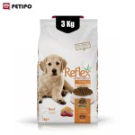 غذای خشک سگ پاپی رفلکس طعم بیف (Reflex Premium Puppy) وزن 3 کیلوگرم