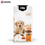 غذای خشک سگ پاپی رفلکس طعم بیف (Reflex Premium Puppy) وزن 3 کیلوگرم - Image 2