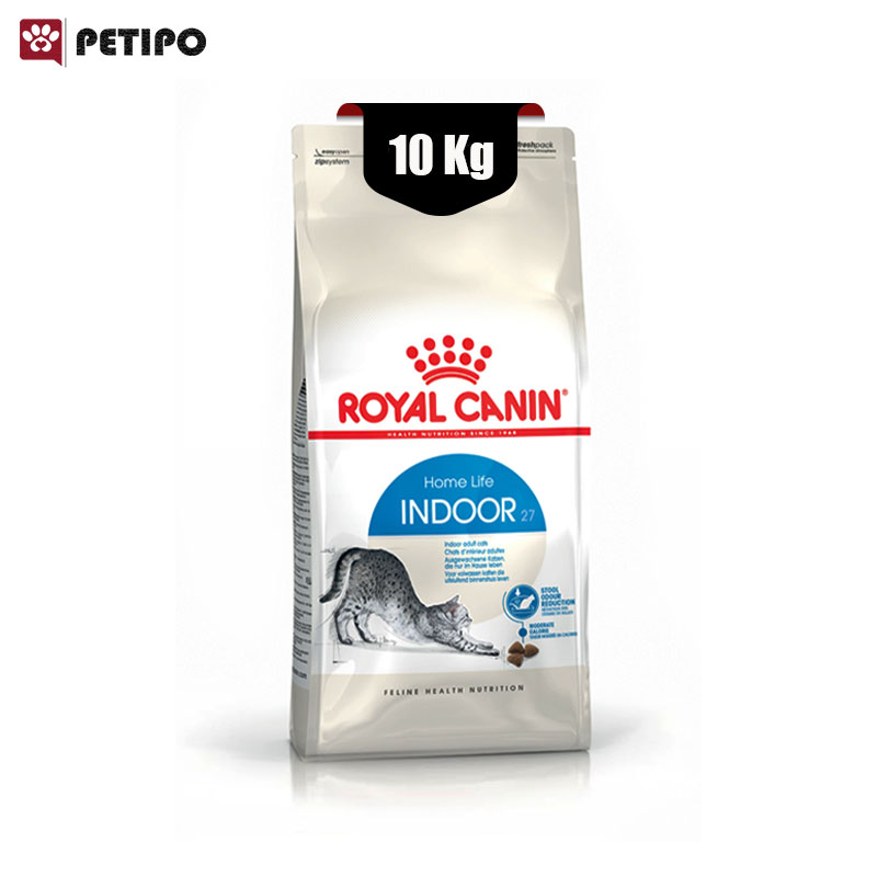 خشک گربه ایندور لایف رویال کنین Royal Canin Home Life Indoor 27 وزن 10 کیلوگرم