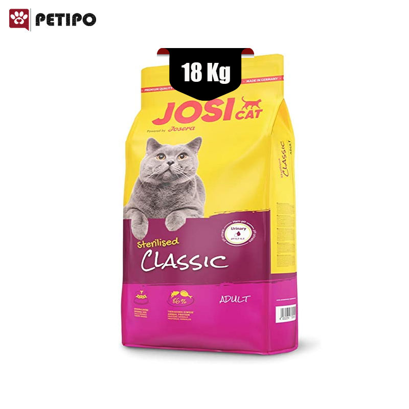 خشک گربه عقیم شده کلاسیک استریلایزد جوسرا Josera Classic Sterilised وزن 18 کیلوگرم