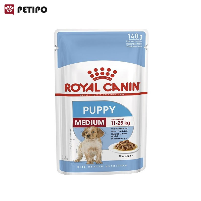 پوچ-سگ-مدیوم-پاپی-رویال-کنین-Royal-Canin-Dog-Medium-Puppy-Pouch-وزن-140گرم.jpg غذای پوچ سگ مدیوم پاپی رویال کنین وزن 140گرم - تصویر 1