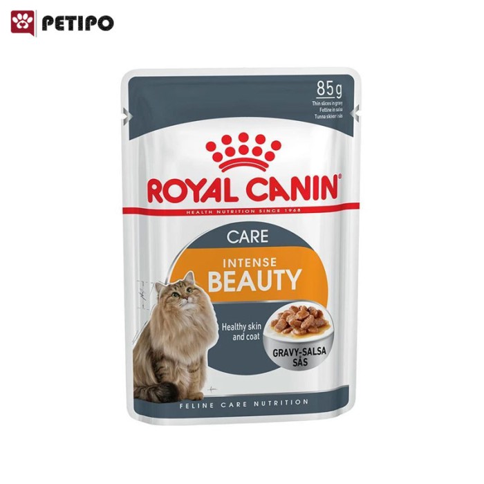 غذای پوچ گربه اینتنس بیوتی رویال کنین (Royal Canin Cat Intense Beauty Wet Pouch) وزن 85 گرم - Image 6