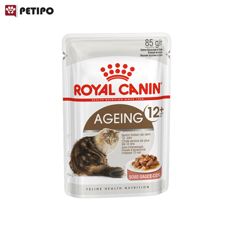 پوچ-گربه-بالای-12-سال-رویال-کنین-Royal-Canin-Ageing-12-Cat-Pouch-وزن-85-گرم.jpg غذای پوچ گربه بالای 12 سال رویال کنین (Royal Canin Ageing 12+ Cat Pouch) وزن 85 گرم - Image 1