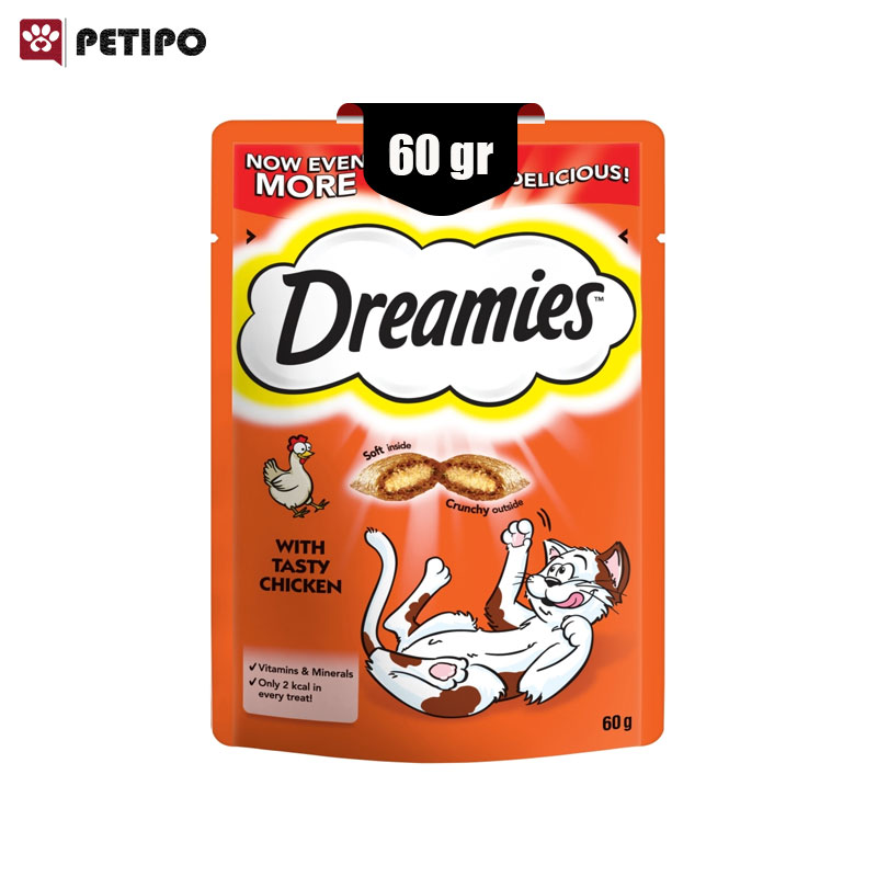 گربه دریمیز طعم مرغ وزن 60 گرم