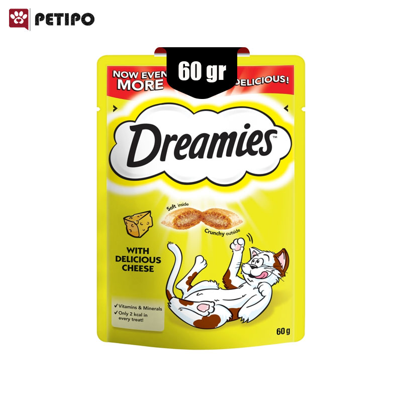 گربه دریمیز طعم پنیر وزن 60 گرم