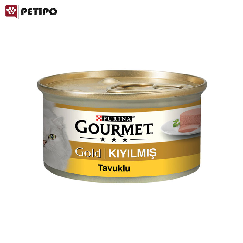 کنسرو گربه گورمت گلد پته با طعم مرغ (Gourmet Gold Pate With Chicken-Tavuklu) وزن 85 گرم